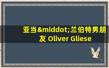 亚当·兰伯特男朋友 Oliver Gliese